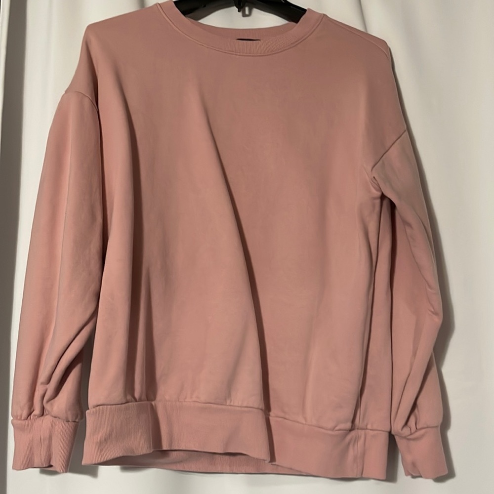 Blush pink crew neck